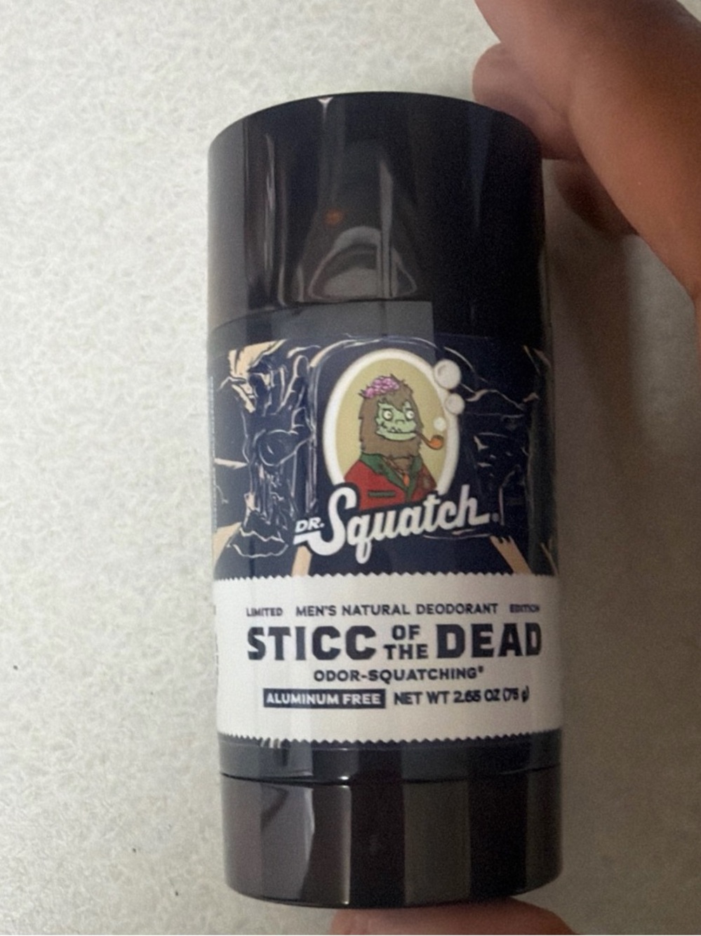 Dr. Squatch original cylinder deodorant Stick Sticc of the Dead